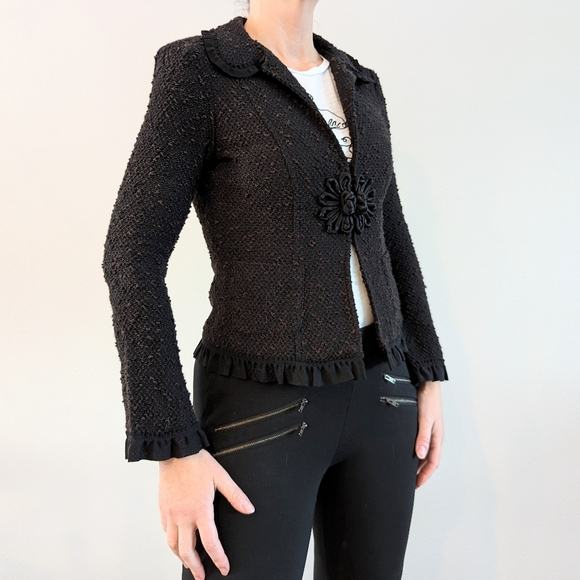 NANETTE LEPORE vintage inspired fitted jacket S XS - Picture 6 of 12